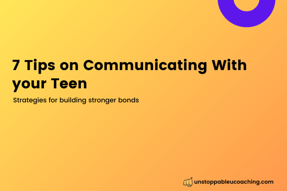 Communicating with your teen