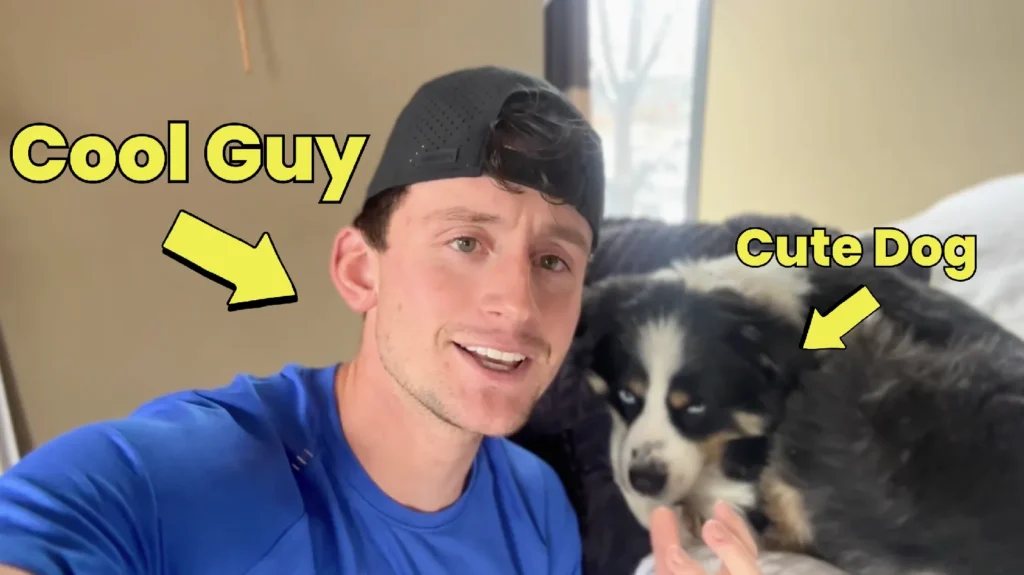 will-with-dog-looking-cool